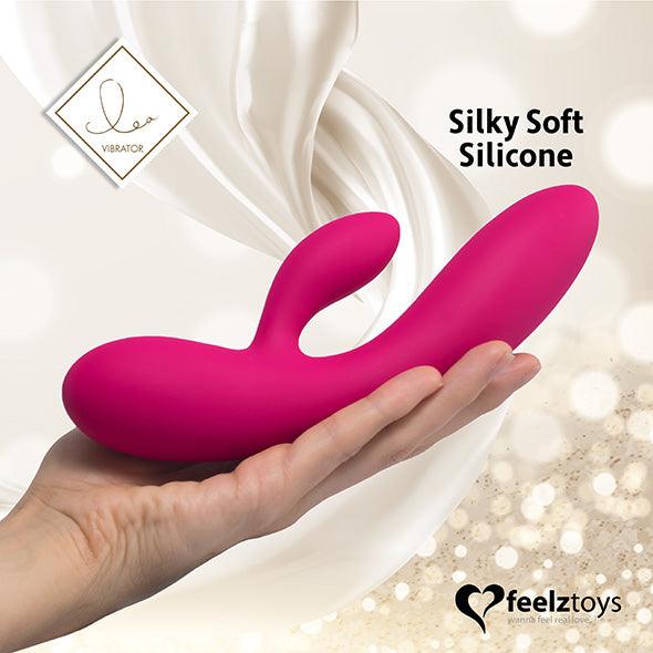 FeelzToys - Lea Rabbit Vibrator Rubine Red (Glitter)