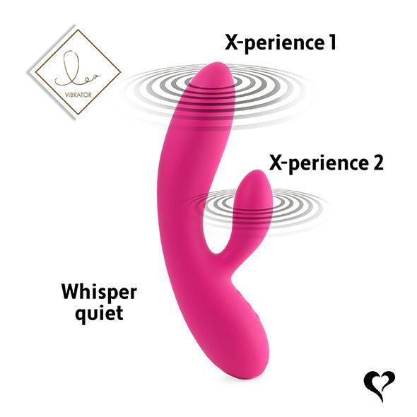 FeelzToys - Lea Rabbit Vibrator Rubine Red (Glitter)