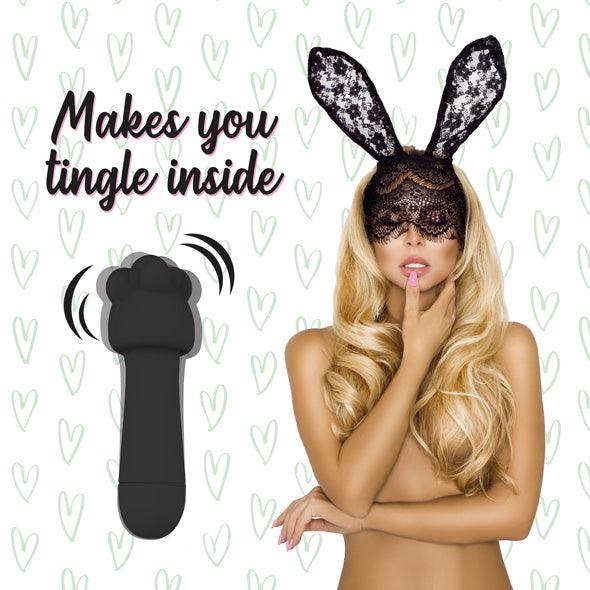 FeelzToys - Mister Bunny Massage Vibrator with 2 Caps Black