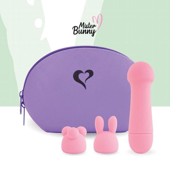 FeelzToys - Mister Bunny Massage Vibrator with 2 Caps Pink