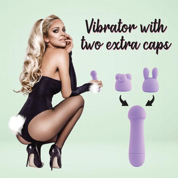 FeelzToys - Mister Bunny Massage Vibrator with 2 Caps Purple