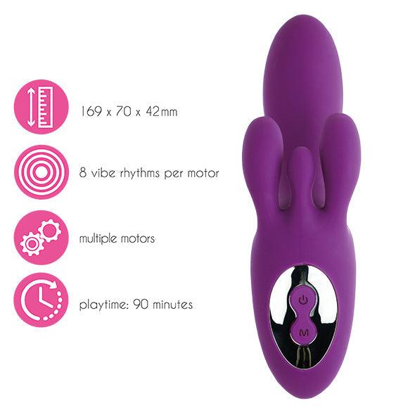 FeelzToys - TriVibe G-Spot Vibrator with Clitoral & Labia Stimulation Purpl