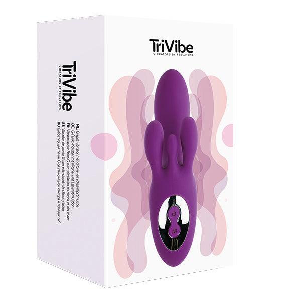 FeelzToys - TriVibe G-Spot Vibrator with Clitoral & Labia Stimulation Purpl