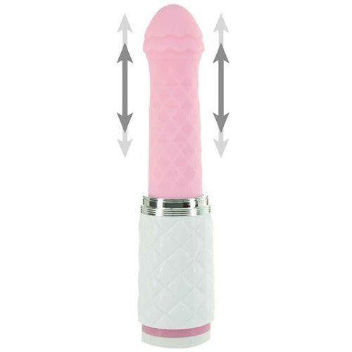 FEISTY Luxurious Thrusting & Vibrating Massager - Pink