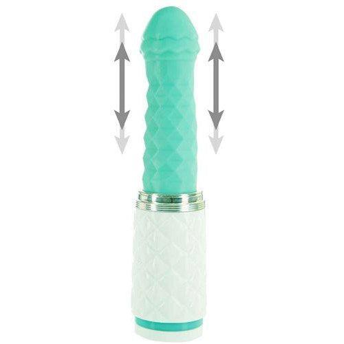 FEISTY Luxurious Thrusting & Vibrating Massager - Teal