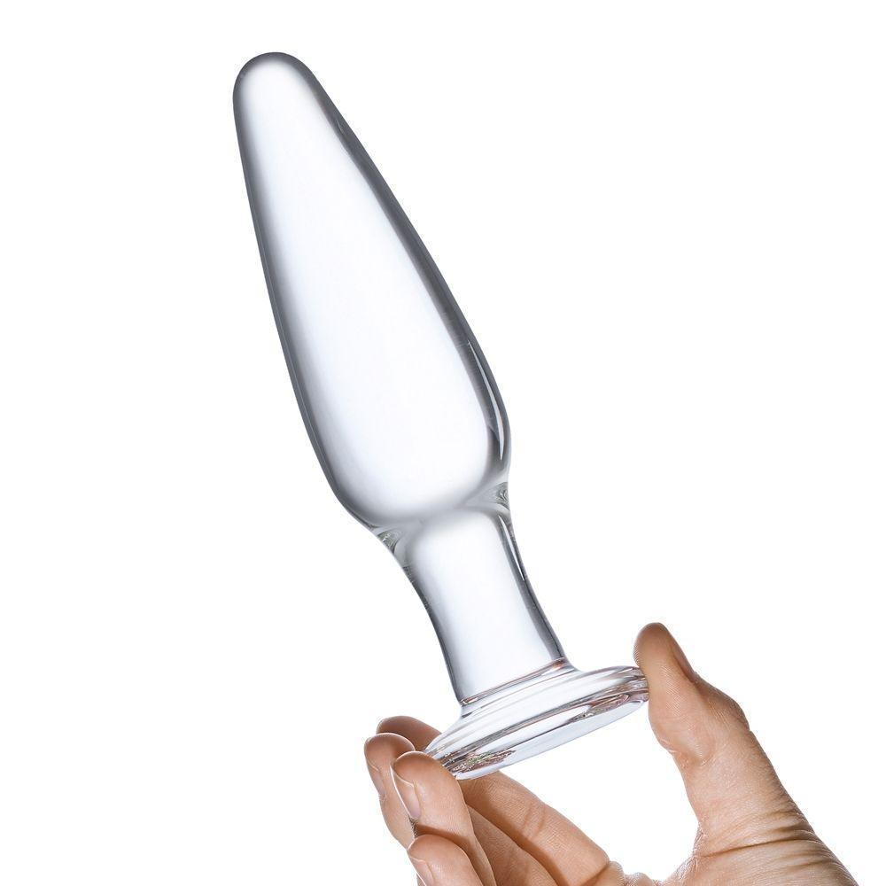 Glas Anal Training Butt Plug Set - 4", 4.75", 5.25"