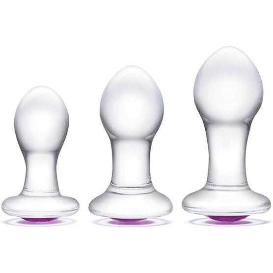 Glas - Bling Bling Glass 3 pc Anal Training Kit