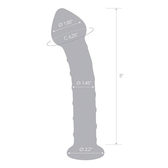 Glas - Mr. Swirly Dildo 20,3 cm