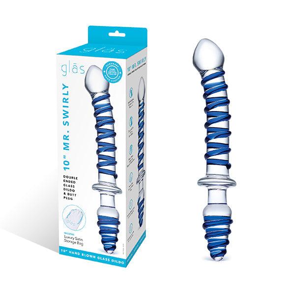 Glas - Mr. Swirly Double Ended Glass Dildo & Butt Plug