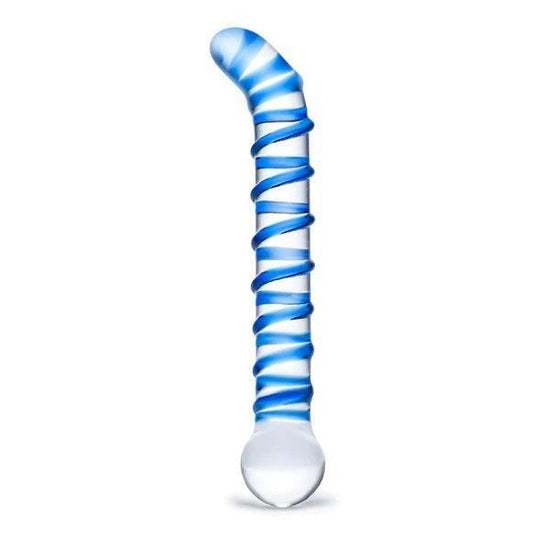 Glas Mr. Swirly G-Spot Glass Dildo Clear (6.5)