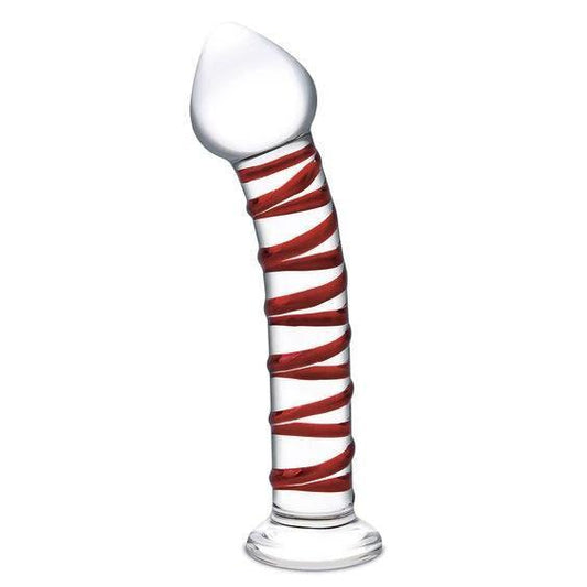 Glas Mr. Swirly Glass Dildo 8"