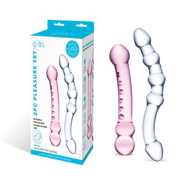 Glas - Pleasure Set Double Pleasure Glass Dildo Set