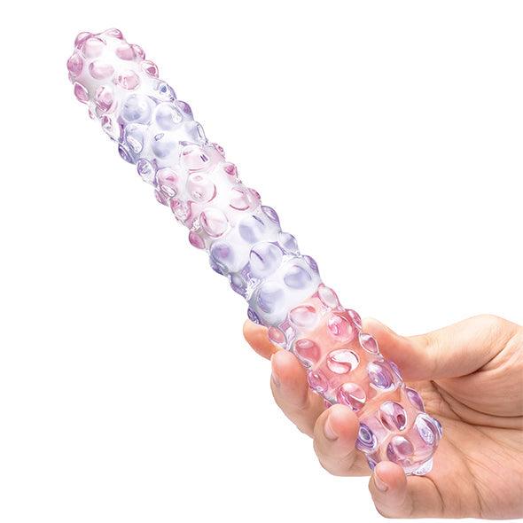 Glas - Purple Rose Nubby Dildo