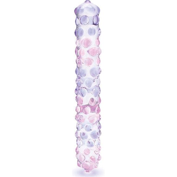 Glas - Purple Rose Nubby Dildo