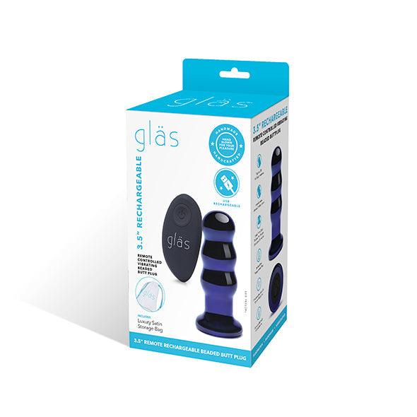 Glas - Rechargeable Remote Controlled Vibrating Beaded Buttplug