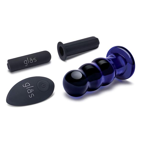 Glas - Rechargeable Remote Controlled Vibrating Beaded Buttplug