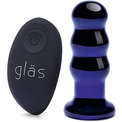 Glas - Rechargeable Remote Controlled Vibrating Beaded Buttplug