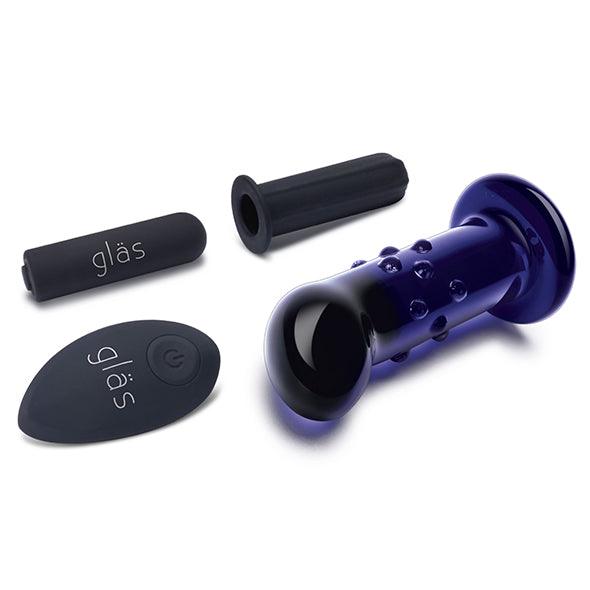 Glas - Rechargeable Remote Controlled Vibrating Dotted G-Spot/P-Spot Plug