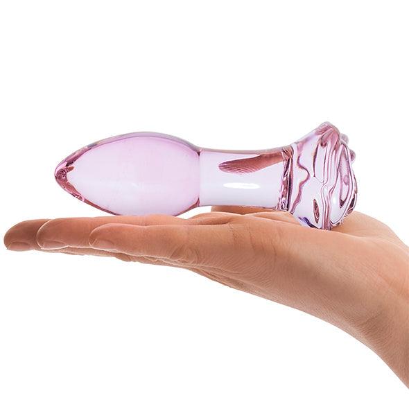 Glas - Rosebud Glass Butt Plug