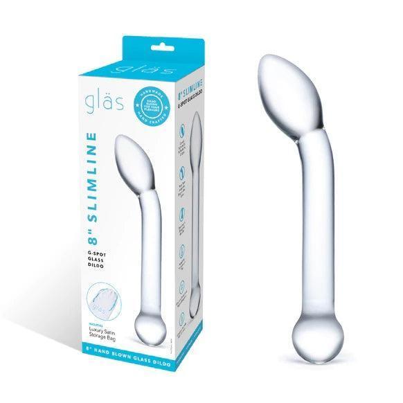 Glas Slimline G-Spot Transparent 8"