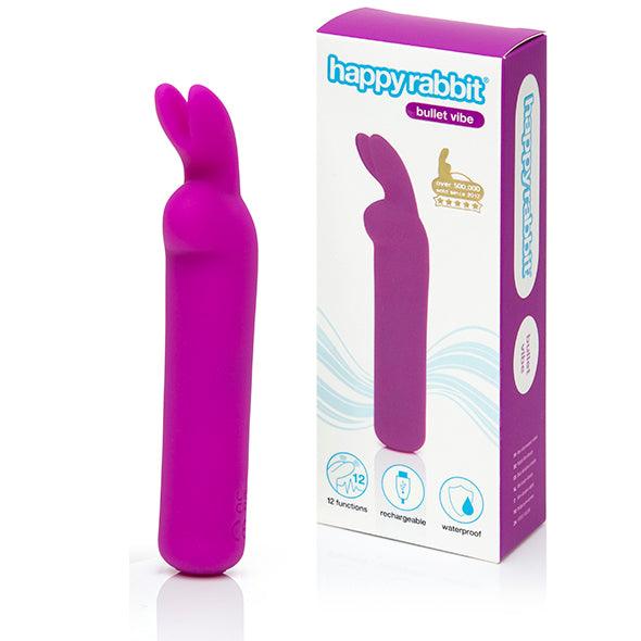 Happy Rabbit - Rechargeable Vibrating Bullet Purple