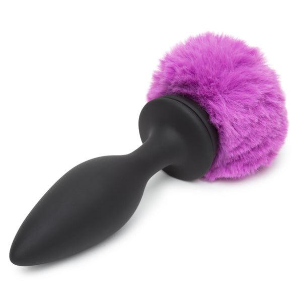 Happy Rabbit - Rechargeable Vibrating Butt Plug Black & Purple Large