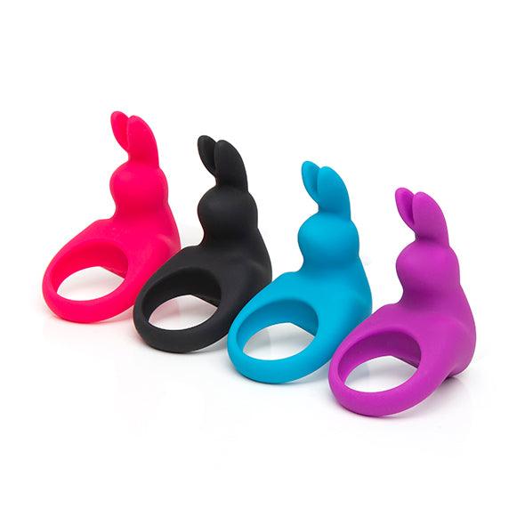 Happy Rabbit - Rechargeable Vibrating Rabbit Cock Ring Black