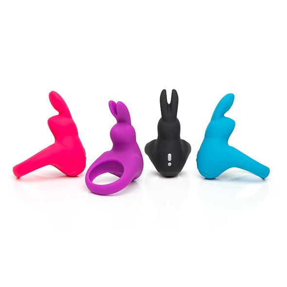 Happy Rabbit - Rechargeable Vibrating Rabbit Cock Ring Black