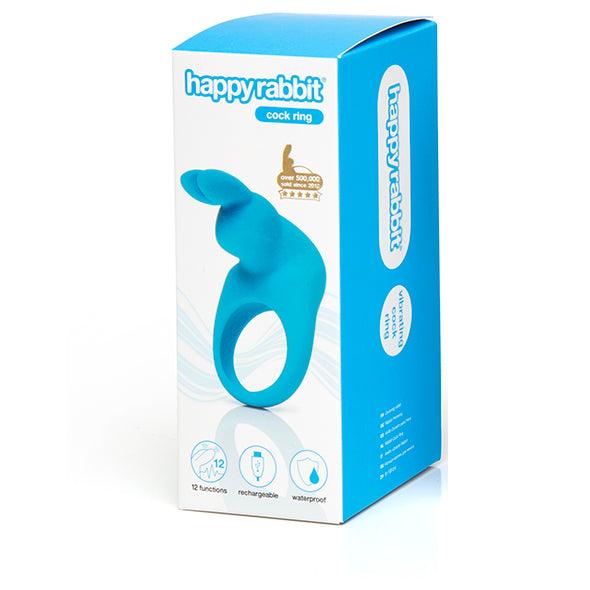 Happy Rabbit - Rechargeable Vibrating Rabbit Cock Ring Blue