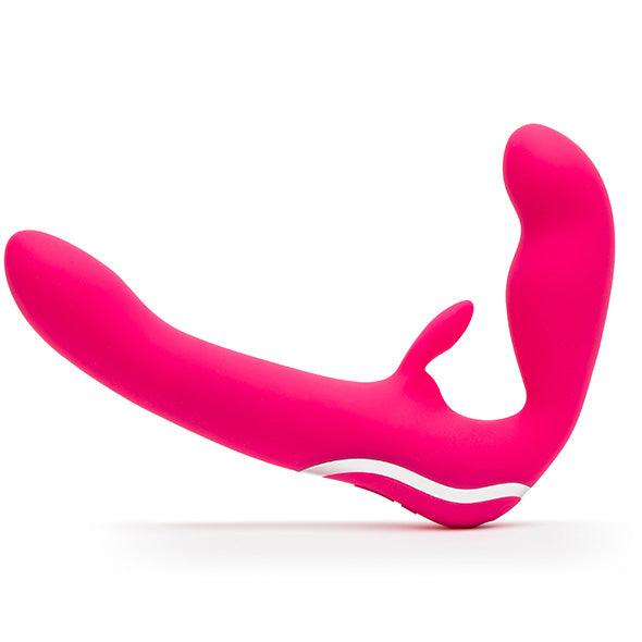 Happy Rabbit - Strapless Strap-On Rabbit Vibe Pink