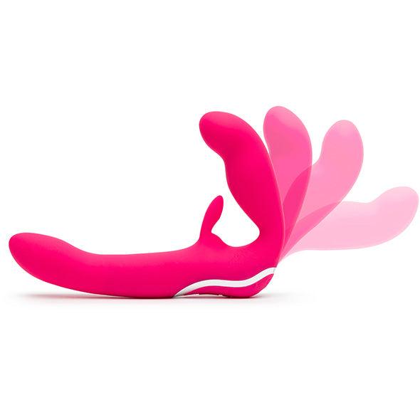 Happy Rabbit - Strapless Strap-On Rabbit Vibe Pink