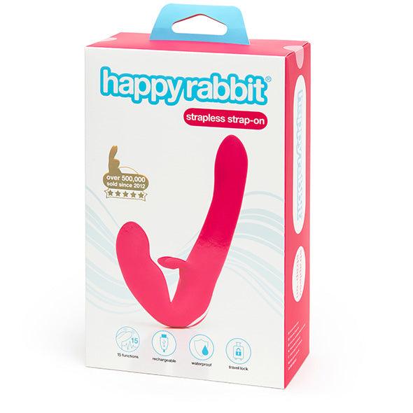 Happy Rabbit - Strapless Strap-On Rabbit Vibe Pink