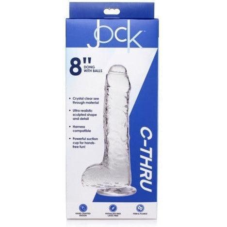 Jock C-Thru Transparent Dildo - 21 cm.