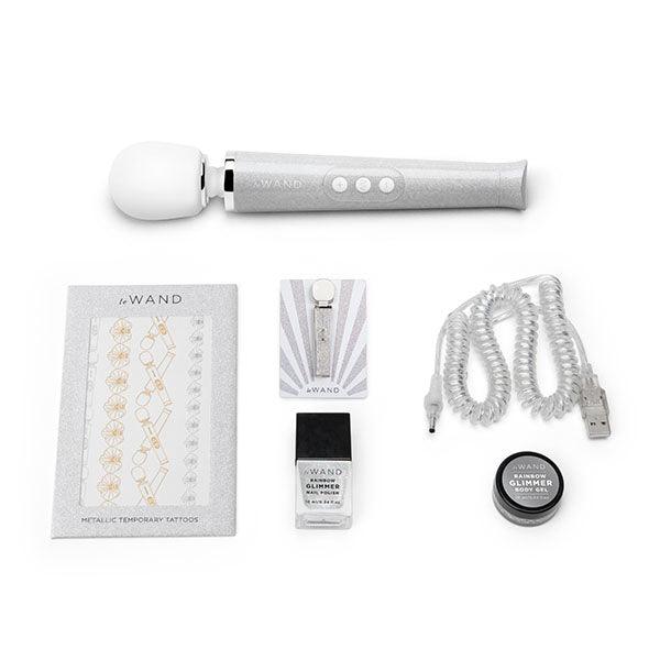 Le Wand - Petite All That Glimmers Rechargeable Vibrating Massager White