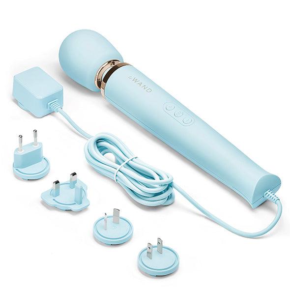 Le Wand - Powerful Plug-In Vibrating Massager Sky Blue