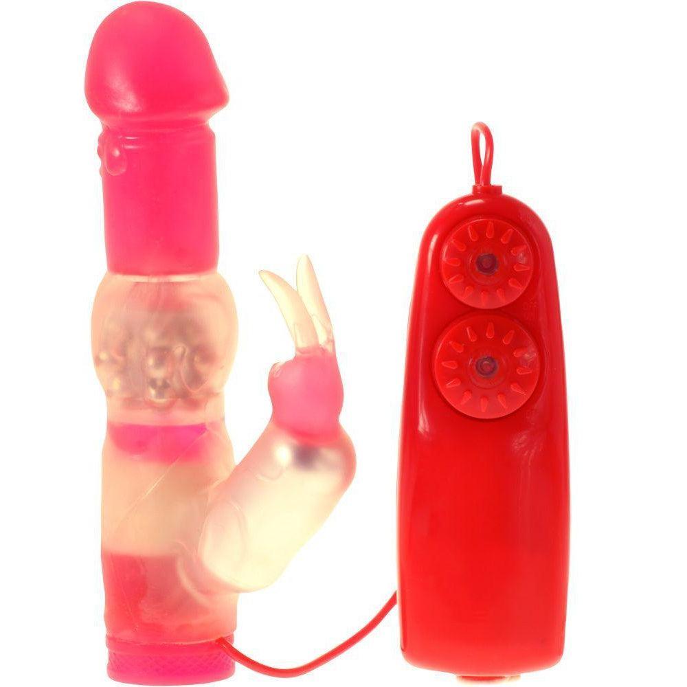 Me You Us Beaded Blossom Rabbit Vibrator Red