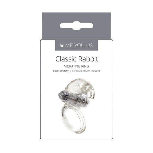 Me You Us Classic Rabbit Cock Ring Transparent