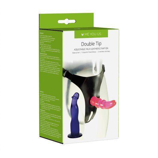 Me You Us Double Tip Strap-On Harness Kit With 2 Dildos