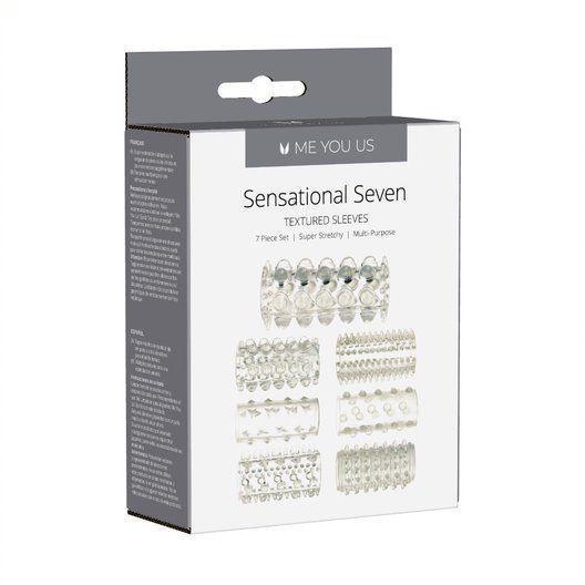 Me You Us Sensational Seven Textured Sleeves Transparent Small