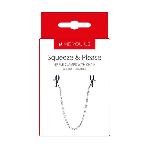 Me You Us Squeeze N Please Nipple Chain Silver