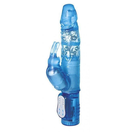 Me You Us Twin Turbo Rabbit Vibrator Blue