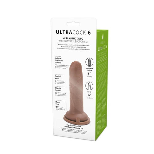 Me You Us Uncut Ultra Cock 6 Caramel Realistic Dildo