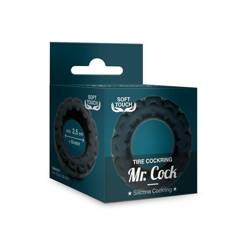 Mr Cock Tire Silicone Cockring Black