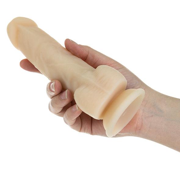 Naked Addiction - Rotating & Vibrating Dong with Remote 7.5 Inch Vanilla