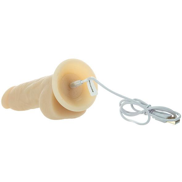 Naked Addiction - Rotating & Vibrating Dong with Remote 7.5 Inch Vanilla