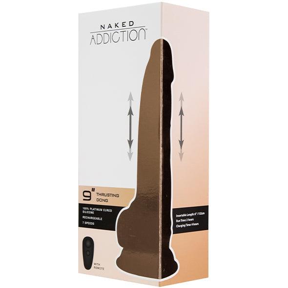 Naked Addiction - Thrusting Dong with Remote 9 Inch Vanilla