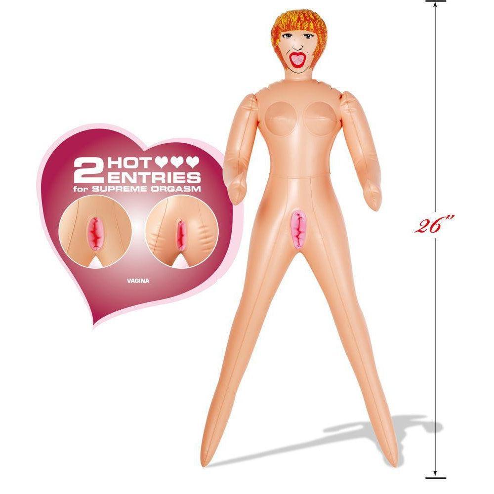 Nanma Romping Rosy Inflatable Mini Size Doll Flesh