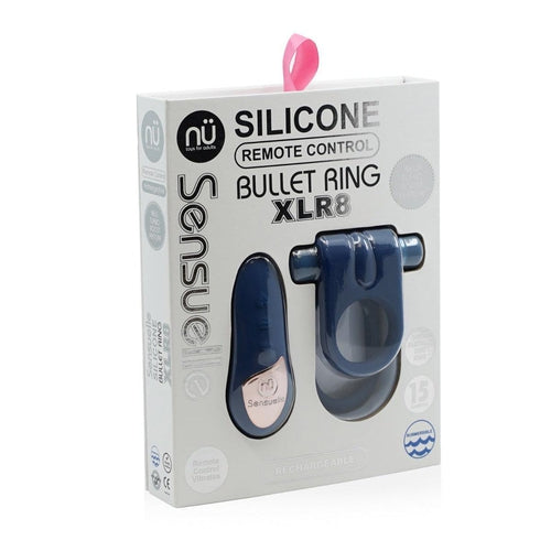 Nu Sensuelle Silicone Remote Control Ring Navy Blue