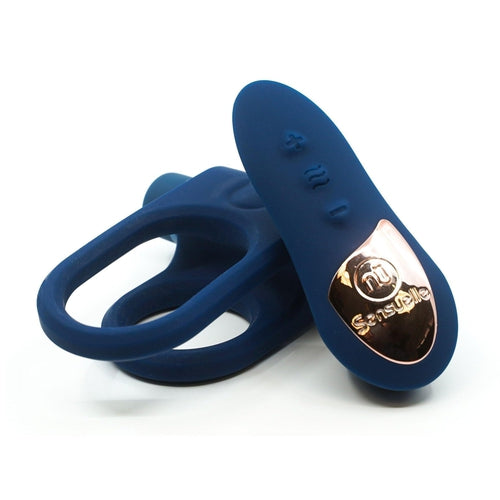 Nu Sensuelle Silicone Remote Control Ring Navy Blue