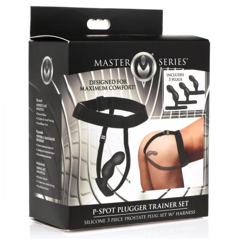 P-Spot Plugger Prostate Plug Set with Harness